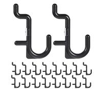 Healvian 30pcs Black Plastic Pegboard Hooks Kit for Easy Organization and Durability, Suitable for Pliers and Hair Dryers, for Garage and Workshop Storage Solutions