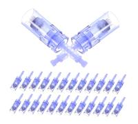 Healvian 30pcs Blue Electric Microneedle Replacement Needles 36-short Pin Cartridges for Microneedle Device Skin Care Tools Enhancing Absorption and Blood Circulation
