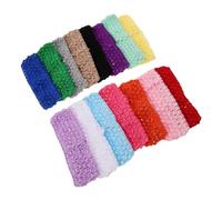 Healvian 30pcs Knitted Elastic Hair Band for Women and Teens Soft Lightweight Crochet Headbands in Vibrant Colors Stretchy Vintage Inspired Wide Head Wraps for Casual Wear Parties and