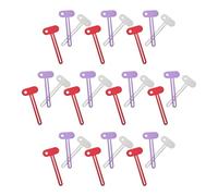 Healvian 30Pcs Manual Metal Toothpaste Tube Squeezer Dispenser Roller Set with Toothpaste Tube Pusher for Bathroom and Home Use