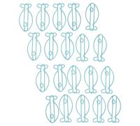 Healvian 30pcs Metal Fish Shaped Paper Clips Blue Creative Animal-Themed Clips for Effortless Document Organization in Classroom and Office
