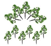 Healvian 30Pcs Mini Artificial Pine Trees 8Cm Small Plastic Model Trees for Architecture Sand Table Diorama Micro Landscape Decor Craft Supplies