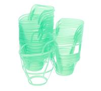 Healvian 30pcs Plastic Infusion Bottle Net Covers Transparent Drip Holders for Saline Bottles Quick Attachment Reliable Stability for Patient Care Versatile Design for Hospital Use