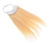 Healvian 30pcs Real Human Hair Color Samples Rings for Hair Dye Testing Strands Suitable for Salon and Extension Professionals