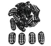 Healvian 30pcs Rubber Helmet Chin Cup with Ergonomic Fit and Ventilation Holes, Soft Protective Chin Guard for Motorcycle, Ski and Commuting Helmets