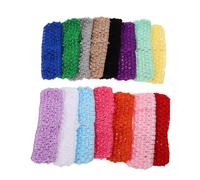 Healvian 30pcs Women Stretch Crochet Headbands Soft Elastic Knit Bandanas for Retro Vintage Style Pack for Outdoor Sports Halloween Costume Daily Wear Comfortable Non-slip Fit