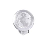 Healvian 3d Engraved Crystal Ball Ornament with Artificial Crystal, No Bubbles, 6cm Miniature Earth Sphere for Elegant Desktop Decoration and Office Decoration