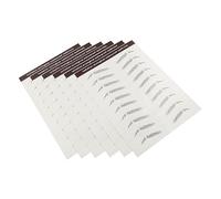 Healvian 3d Waterproof Eyebrow Stickers 6pcs Temporary Fake Brow Makeup Stickers Natural Semi- Brow Tattoo for Women and Girls