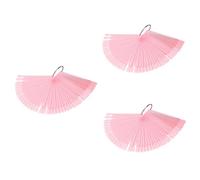 Healvian 3packs Fan Shape Nail Art Display Practice Sticks Nail Polish Gel Palette
