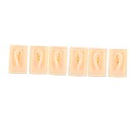 Healvian 3pairs Silicone Ear Model Realistic Simulation Ear Model for Teaching and Display for Hearing-aid Demonstrations and Structure
