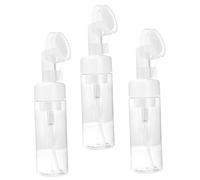 Healvian 3pcs 150ml Mousse Foaming Bottle Brush Head Multi-function Household Pump Dispenser for Travel and Facial Cleanser