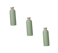 Healvian 3pcs 400ml Shower Gel and Shampoo Bottles Set, Pe Refillable Lotion Containers Flip Cap, Empty Storage Bottles for Travel and Bathroom Use