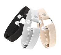 Healvian 3Pcs Adjustable Female Heel Straps with Pearl Decoration Replaceable Shoe Straps for High Heels Elastic Ankle Bands with Buckle Fixing Comfortable and Durable Accessories for Women