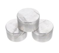 Healvian 3pcs Aluminum Weighing Boxes for Soil Sampling 55X35Mm Soil Collection Jars Laboratory Weighing Holder Tool for Scientific Experiments and Analysis
