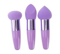 Healvian 3pcs Beauty Pen Makeup Sponges Handle Sponge Applicators for Makeup Use Including Cosmetic Pads and Cosmetic Tools for Face Painting and Natural Application