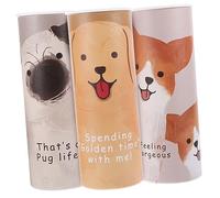 Healvian 3pcs Car Tissue Boxes Cylinder Tissue Holder for Car Round Paper Box Travel Holder Safe Skin Friendly Paper Towels for
