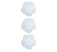 Healvian 3pcs Coaster Making Molds DIY Coaster Mold Casting Silicone Flower Shape Marine Theme Design White Easy to Use Not Easy to Deform for Home Use and DIY Crafts Making