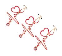 Healvian 3pcs Creative Medical Brooch Pin Nurse Doctor Brooch Decor for Uniforms and Daily Wear Durable Eco Friendly Material Unique Design for Healthcare Professionals and Students