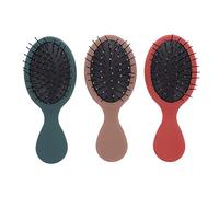 Healvian 3pcs Detangling Massage Comb Hair Styling Combs for Wet Dry Use Comfortable Grip Reduces Frizz Promotes Scalp Circulation Includes Tea and Colors