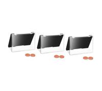 Healvian 3pcs Empty Top Magnetic Eyeshadow Organizer for Travel Blush and Highlighter Storage Box Non- Base Compact and Easy to Clean