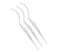 Healvian 3pcs Eyelash Grafting Tool White False Eyelashes Extension Holder Curve Wearing Tool for Salon and Home Use