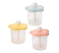 Healvian 3pcs Face Wash Foaming Maker Set with Comfortable Grip and Quick Cleaning, Plastic Facial Cleanser Foamer Cups for Daily Cleansing Routines and Shower Use