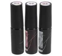 Healvian 3pcs Gel Nail Polish Kit: High-Gloss Metallic Liner Gel With Thin Brush - Gold And Silver - Nail Art Detailing Liner For Designs And Patterns