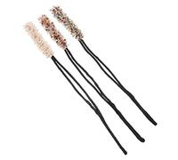 Healvian 3Pcs Hair Bun Making Tool Twisted Bun Shaper for Thick Thin Hair Easy to Use for Women Premium Rhinestone Design for All Occasions Random Color