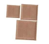 Healvian 3pcs Heat Press Pillow Mat Set Polyester Foam Brown Heat Resistant Ironing Mats for Sublimation Pressing Projects 12x15, 10x10, 5x5