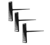 Healvian 3pcs Highlighting Comb for Hair Dyeing with Rat Tail Design Plastic Precision Styling Tool for Salon Barbershop Use