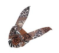 Healvian 3pcs Imitated Silk Bonnet for Women Breathable Sleeping Hat for Hair Care Smooth Satin Cap for Daily Use and Hair Leopard Print Design
