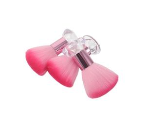 Healvian 3pcs Large Soft Bristles Blush Brush Set with Self-standing Base round Top Face Makeup Brushes for Powder and Blush for Travel and Home Use