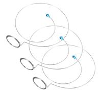 Healvian 3pcs Loupe Lens Wire Holder for Watch Repair Adjustable Magnifier Fixing Circles Lightweight Comfortable Eyeglass Repair Supply for Fine Craft and Watchmakers