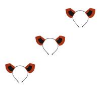 Healvian 3pcs Monkey Ears Headband Cute Animal Ear Hair Hoop for Festivals Cosplay and Halloween Parties Durable Felt and Iron Material Creative Hair Accessory for Dress Up and Casual Wear