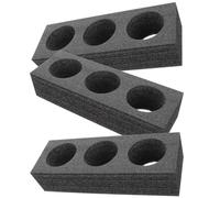 Healvian 3pcs Multi-hole Cup Holder Tray Beverage Carrier Made of Pearl Wool with Stable Holding for Drinks Suitable for Carrying Milk Tea in Daily Life and Cold Winter Nights