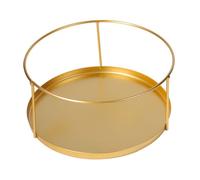 Healvian 3pcs Multifunctional Golden Metal Jewelry Plate Sundries Holder Desktop Storage Tray for Keys Cosmetics and Items Easy to Clean Organizer for Living Room Bathroom and Office