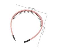 Healvian 3pcs Non-slip Headbands for Women with Comblike Teeth Elastic Hair Bands for Face Washing Skincare Makeup Yoga and Sports Stylish Hair Accessories in Pink Light Green Beige