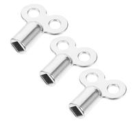Healvian 3pcs Radiator Bleed Key Set with Ergonomic Grip and Portable Design Zinc Alloy High Strength Metal Air Valve Radiator Vent Valve Wrench and Emergency Heater Bleeding