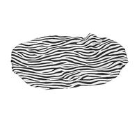 Healvian 3pcs Satin Sleep Cap for Women Hair Bonnet Wide Elastic Band for Hair Care and Night Use and Braids Stylish Zebra Print Design