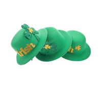 Healvian 3pcs St Patricks Day Outfit Women's Hair Accessories Leprechaun Hat Hair Clips Irish Festival Headwear Shamrock Clips