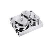 Healvian 3pcs Stainless Steel Manicure Tint Bowls Set Professional Liquid Holders for Nail Art Durable Cups with Lids for Powder and Glitter Compact and Versatile Nail Styling Tools