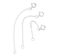Healvian 3PCS Sterling Silver Chain Extender for Bracelets and Necklaces Lengths Jewelry DIY Accessory for Customizing and Extending Your Designs