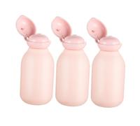 Healvian 3pcs Tsa Approved Travel Bottles for Toiletries Leakproof Refillable Plastic Containers for Shampoo and Conditioner Transparent Sample Containers for Carry Luggage