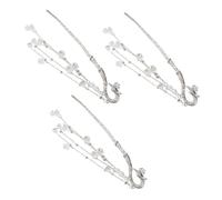 Healvian 3pcs Vintage Chinese Hair Chopsticks with Tassels Lightweight Phoenix Tail Hairpin Sticks for Weddings Traditional Attire and Elegant Hair Styling Accessories