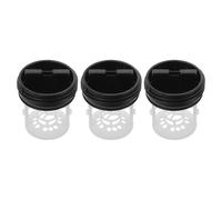 Healvian 3pcs Washing Machine Drain Outlet Plug Filter Lint Catcher Plastic Drain Pump Filter Cap Replacement for Roller Drum Washer