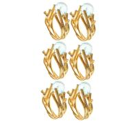 Healvian 3sets 2pcs Vintage Crystal Ball Finger Rings Retro Branch Design Statement Jewelry for Women Unique Fashion Accessory to Enhance Your Style and Elegance 2pcs*3