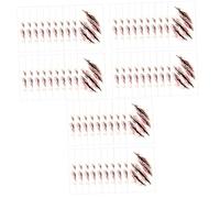 Healvian 3sets Halloween Wound Face Stickers Latex Paste Lifelike Temporary Stickers Horrible Halloween Makeup Kit Easy to Apply 20pcs*3