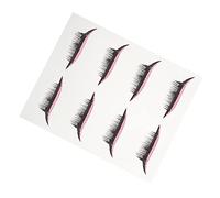 Healvian 4 Pairs Eyeliner Sticker with Adhesive Eyelash Strips for Women Lightweight Breathable Eye Line Decals Easy to Apply for Cosplay Festivals Daily Makeup Pink Glitter Design