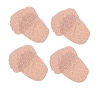 Healvian 4 Pairs Forefoot Pad Heels Heel Pads for Shoes Keep Foot from Sliding in Shoe Women Ball of Foot Cushion Beige Velvet
