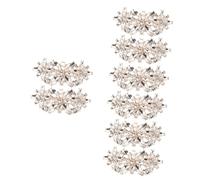 Healvian 4 Pairs Rhinestone Shoe Clips for Weddings Decorative Buckles for Bridal Shoes Engagements Prom and Parties Reusable Accessories Elegant Design for Footwear and More